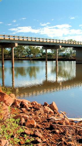 Ashburton River Bridge.
